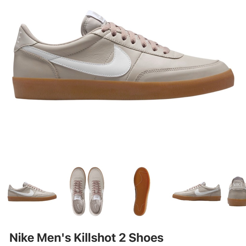 Nike Killshot 2 Leather Men's Shoes - College Grey/Gum Medium Brown/White